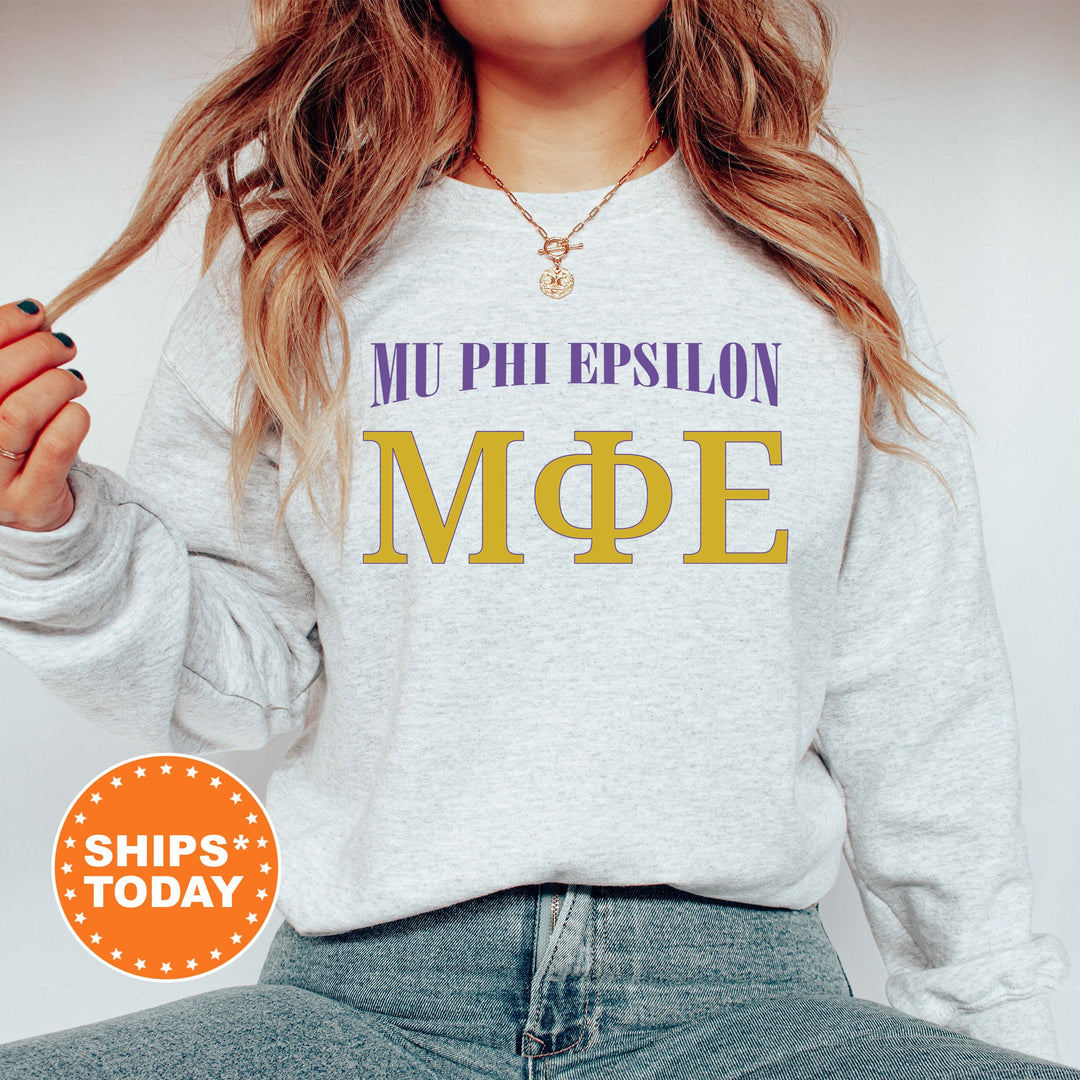 Mu Phi Epsilon Greek Identity COED Sweatshirt | Mu Phi Epsilon Sweatshirt | Greek Letters | Sorority Letters | Greek Apparel _ 15421g