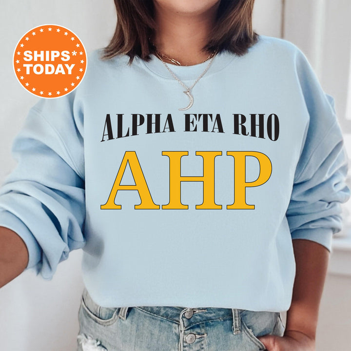 Alpha Eta Rho Greek Identity COED Sweatshirt | Alpha Eta Rho Sweatshirt | Greek Letters | Sorority Letters | Greek Apparel _ 15413g