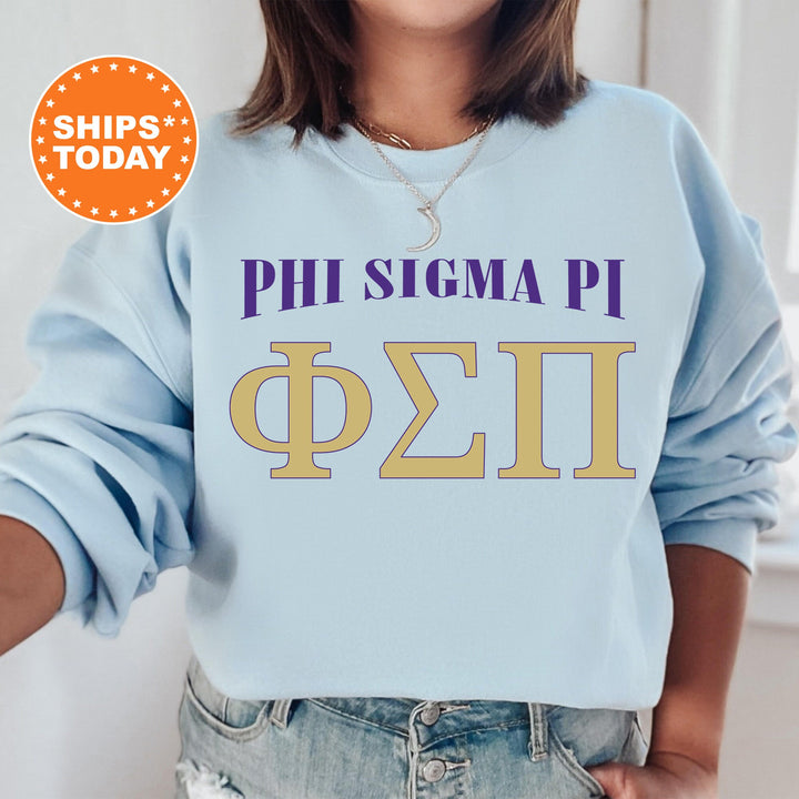 Phi Sigma Pi Greek Identity COED Sweatshirt | Phi Sigma Pi Sweatshirt | Greek Letters Sweatshirt | Sorority Letters | Greek Apparel _ 15425g