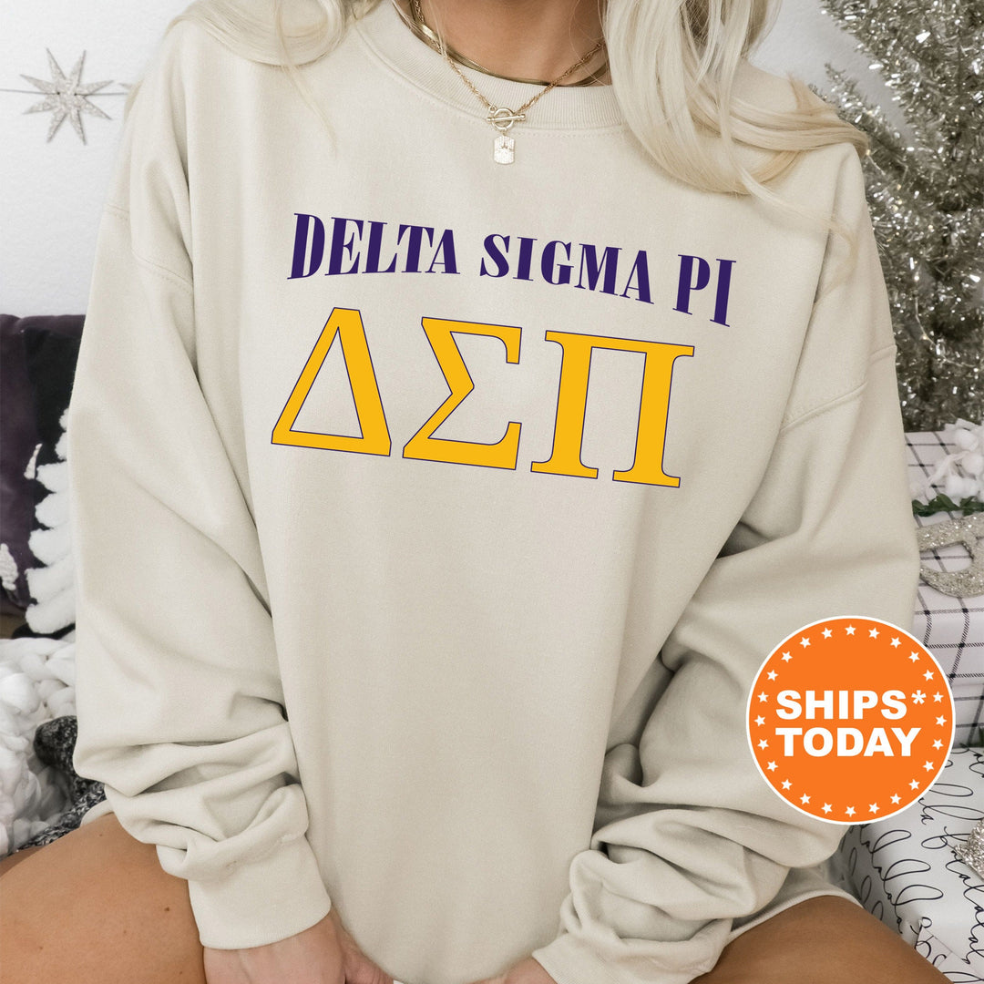Delta Sigma Pi Greek Identity COED Sweatshirt | Delta Sigma Pi Sweatshirt | Greek Letters | Sorority Letters | Greek Apparel _ 15418g