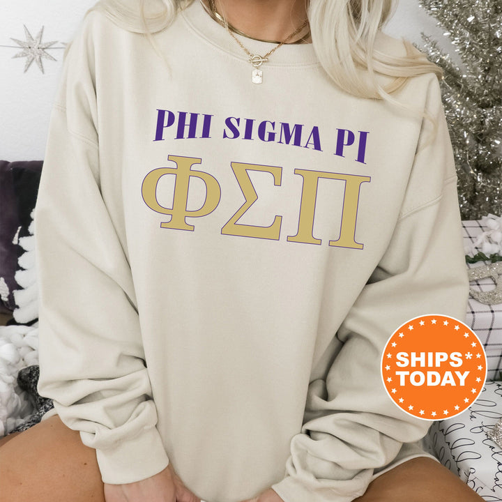 Phi Sigma Pi Greek Identity COED Sweatshirt | Phi Sigma Pi Sweatshirt | Greek Letters Sweatshirt | Sorority Letters | Greek Apparel _ 15425g
