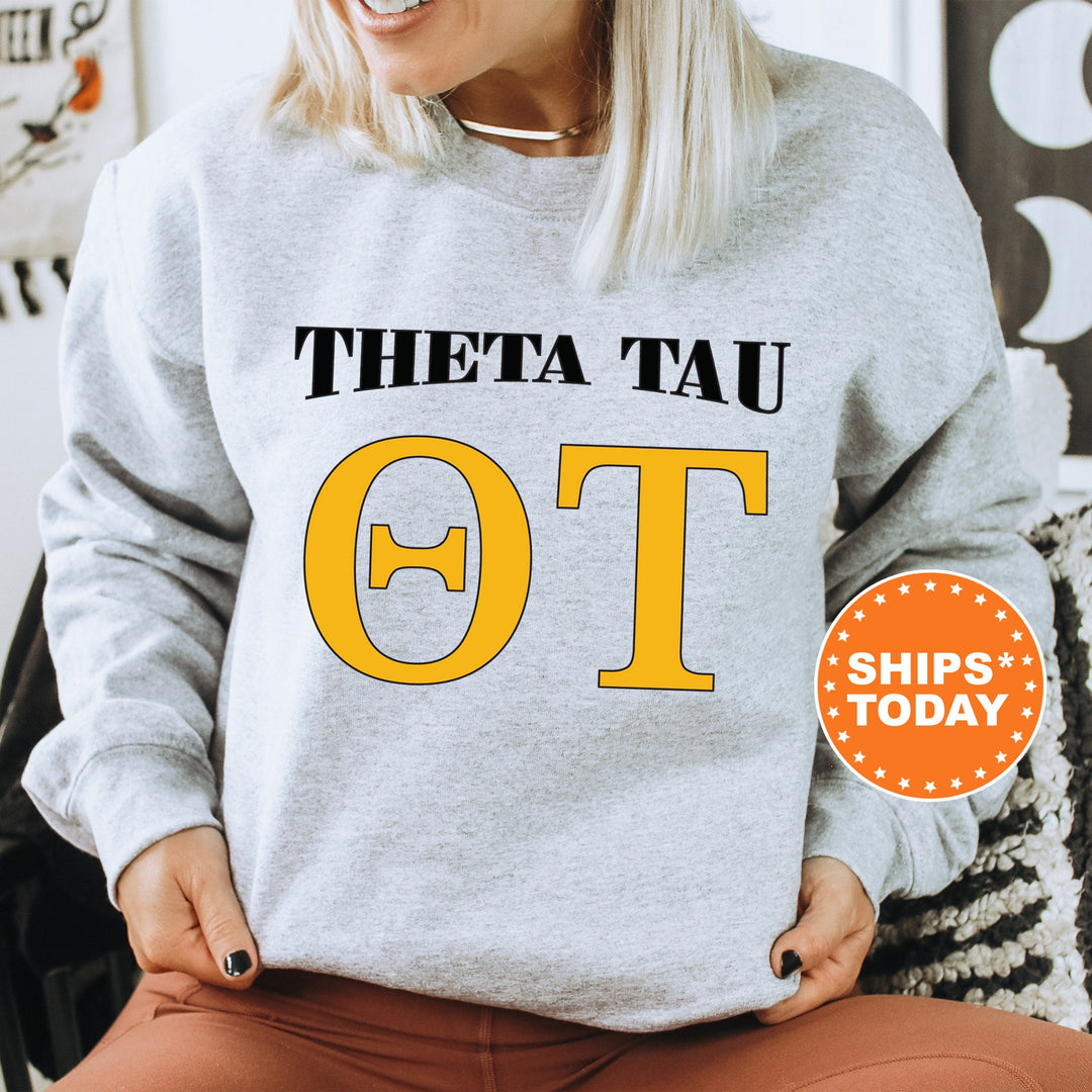 Theta Tau Greek Identity COED Sweatshirt | Theta Tau Sweatshirt | Greek Letters Sweatshirt | Sorority Letters | Greek Apparel _ 15428g