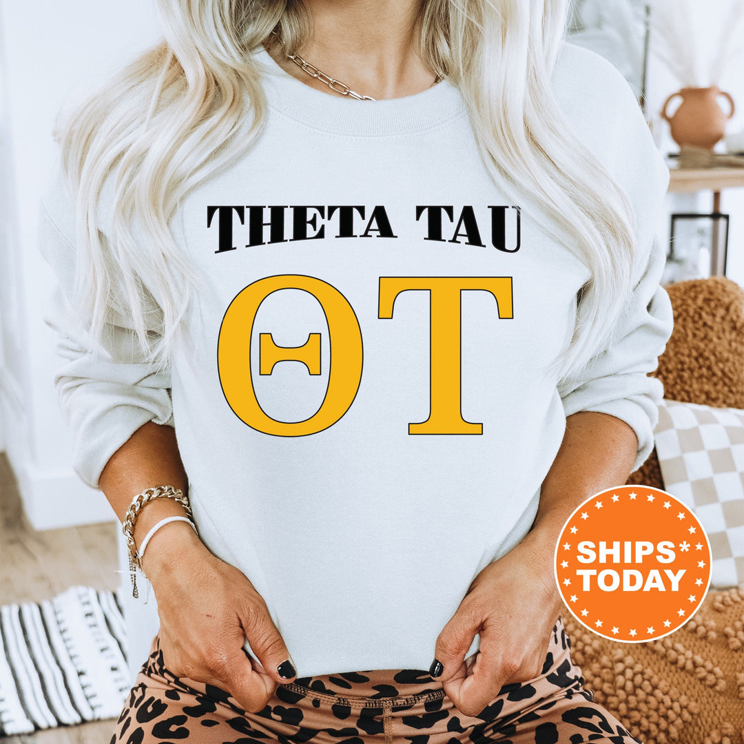 Theta Tau Greek Identity COED Sweatshirt | Theta Tau Sweatshirt | Greek Letters Sweatshirt | Sorority Letters | Greek Apparel _ 15428g