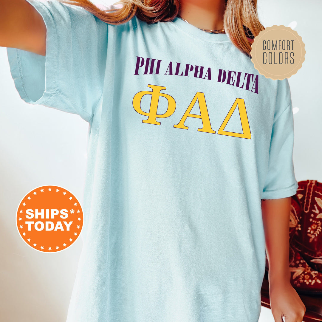 Phi Alpha Delta Greek Identity COED T-Shirt | Phi Alpha Delta Shirt | Comfort Colors Tee | Greek Letters | Sorority Letters _ 15422g