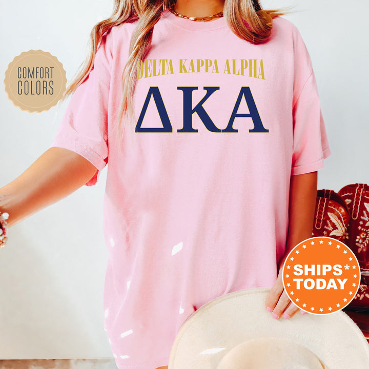 Delta Kappa Alpha Greek Identity COED T-Shirt | Delta Kappa Alpha Shirt | Comfort Colors Tee | Greek Letters | Sorority Letters _ 15417g