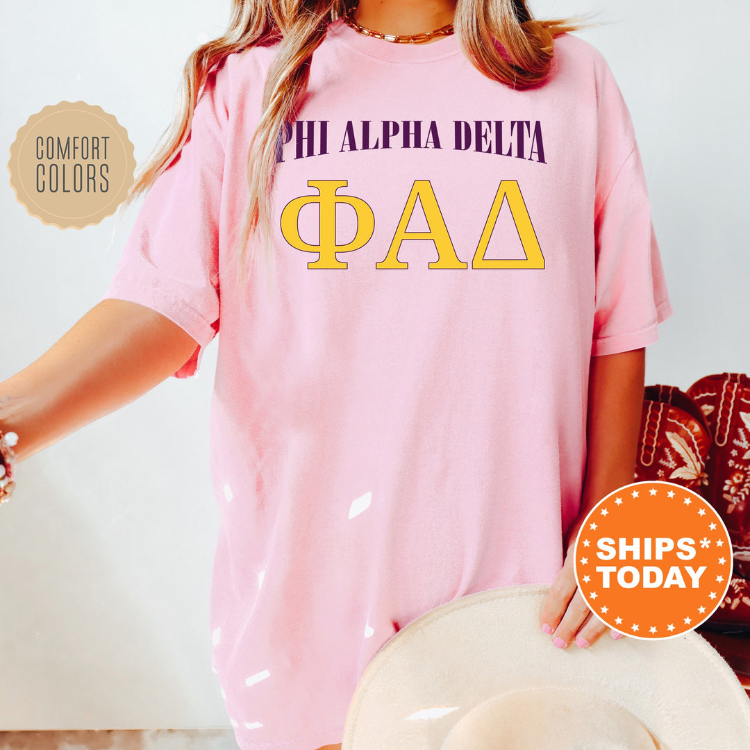 Phi Alpha Delta Greek Identity COED T-Shirt | Phi Alpha Delta Shirt | Comfort Colors Tee | Greek Letters | Sorority Letters _ 15422g