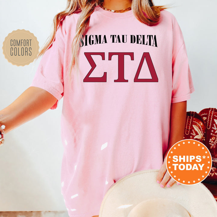 Sigma Tau Delta Greek Identity COED T-Shirt | Sigma Tau Delta Shirt | Comfort Colors Tee | Greek Letters | Sorority Letters _ 15427g