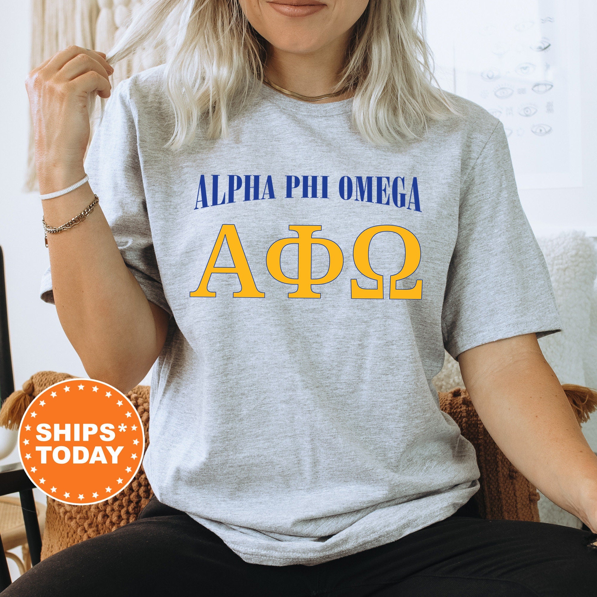 Alpha Phi Omega Greek Identity COED T Shirt Alpha Phi Omega