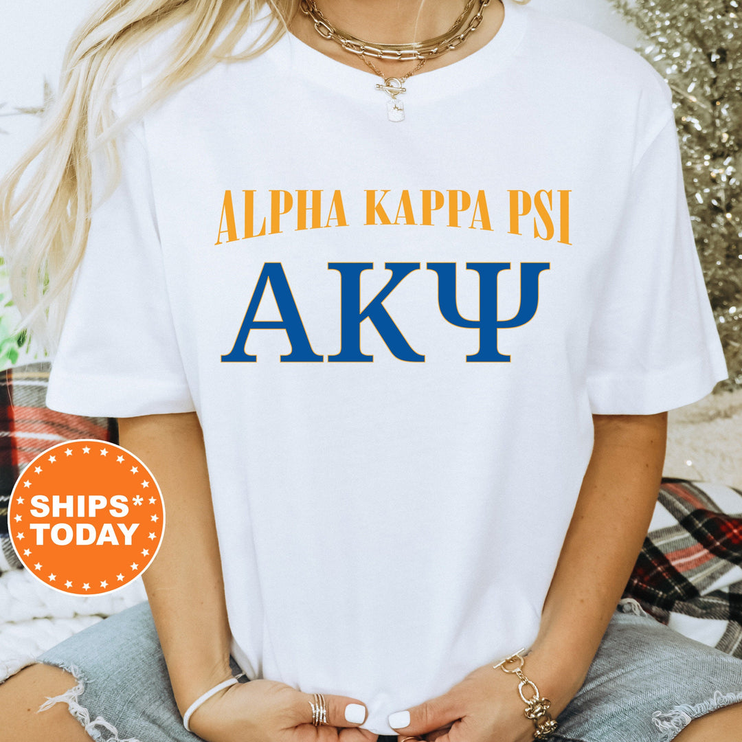 Alpha Kappa Psi Greek Identity COED T-Shirt | Alpha Kappa Psi Shirt | Comfort Colors Tee | AKPsi Greek Letters Shirt _ 15414g