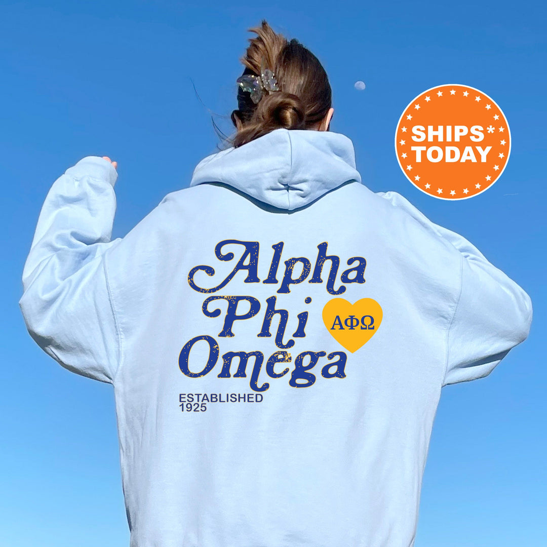 Alpha Phi Omega Heartmark COED Sweatshirt | Alpha Phi Omega Crewneck Sweatshirt | Greek Apparel | COED Fraternity Gift 15399g