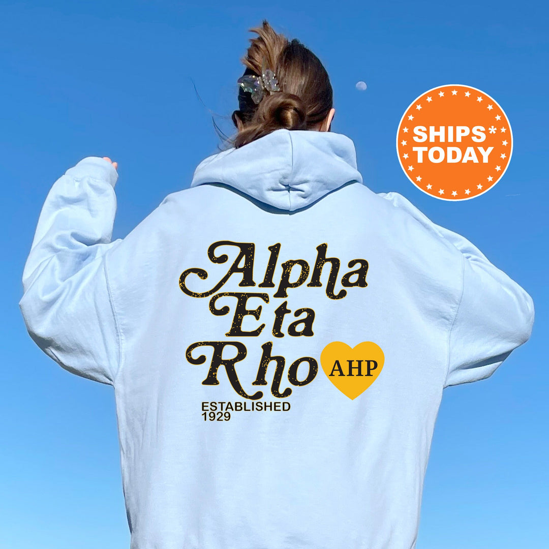 Alpha Eta Rho Heartmark COED Sweatshirt | Alpha Eta Rho Crewneck Sweatshirt | Greek Apparel | COED Fraternity Gift