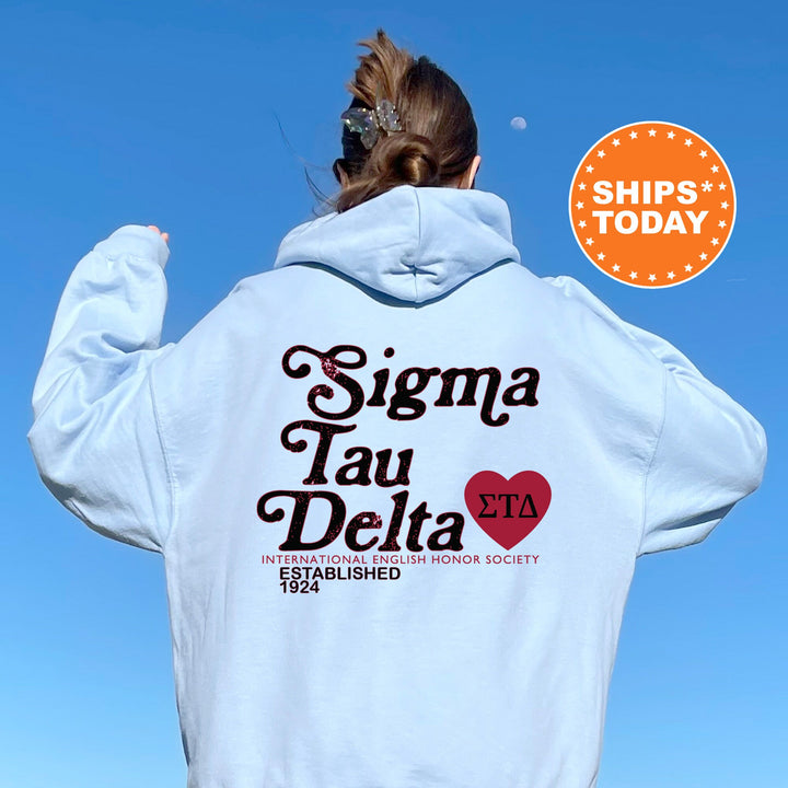 Sigma Tau Delta Heartmark COED Sweatshirt | Sigma Tau Delta Crewneck Sweatshirt | Greek Apparel | COED Fraternity Gift