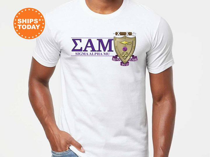 Sigma Alpha Mu Timeless Symbol Fraternity T-Shirt | Sammy Fraternity Crest Shirt | Fraternity Chapter Gift | Comfort Colors Tee _ 10063g