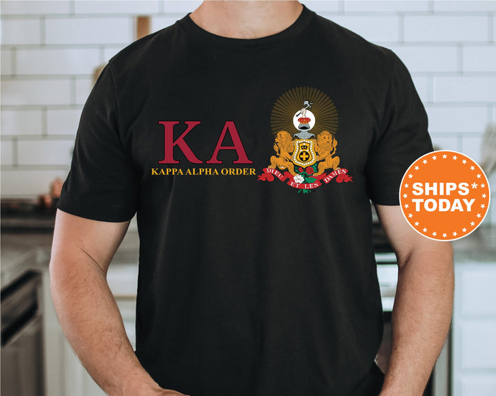 Kappa Alpha Order Timeless Symbol Fraternity T-Shirt | Kappa Alpha Fraternity Crest Shirt | Fraternity Chapter | Comfort Colors Tee _ 10052g