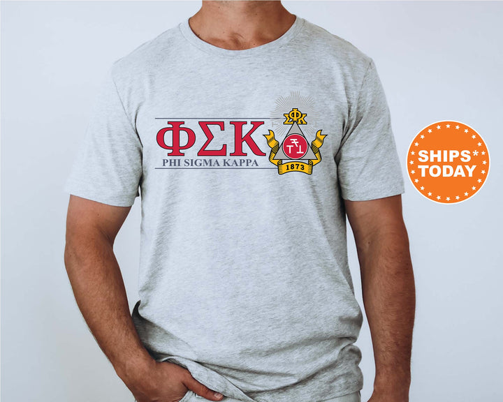 Phi Sigma Kappa Timeless Symbol Fraternity T-Shirt | Phi Sig Fraternity Crest Shirt | Fraternity Chapter Gift | Comfort Colors Tee _ 10059g