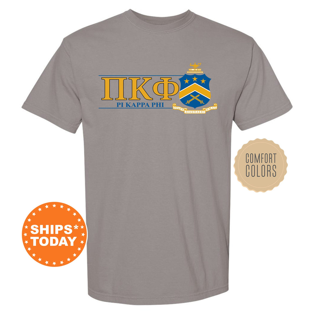 Pi Kappa Phi Timeless Symbol Fraternity T-Shirt | Pi Kapp Fraternity Crest Shirt | Fraternity Chapter Gift | Comfort Colors Tee _ 10061g