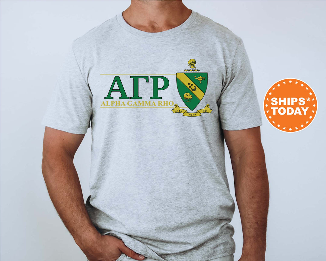 Alpha Gamma Rho Timeless Symbol Fraternity T-Shirt | AGR Fraternity Crest Shirt | Fraternity Chapter Gift | Comfort Colors Tee _ 10043g