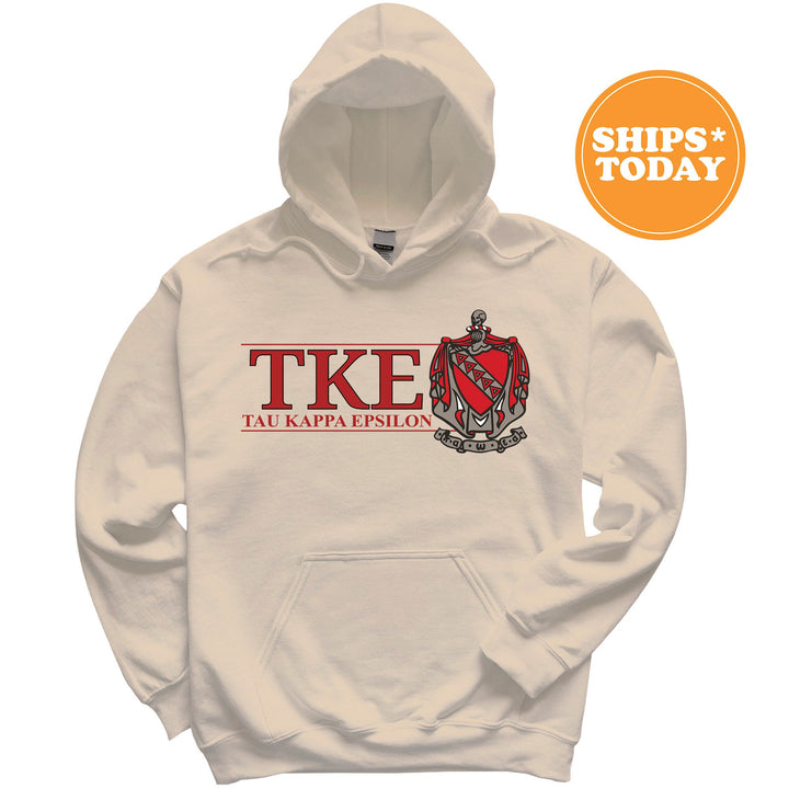 Tau Kappa Epsilon Timeless Symbol Fraternity Sweatshirt | TKE Fraternity Crest Sweatshirt | College Crewneck | TEKE Fraternity Gift _ 10069g