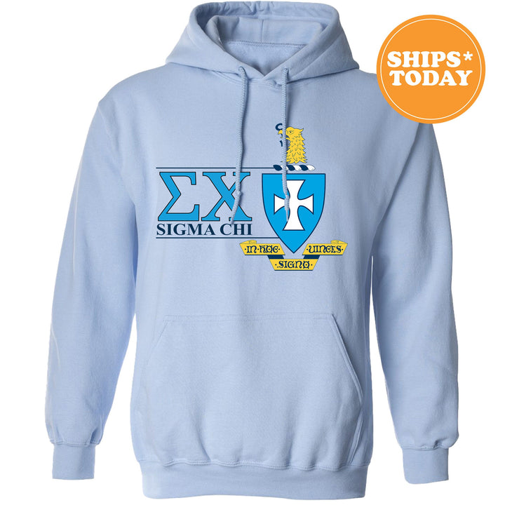 Sigma Chi Timeless Symbol Fraternity Sweatshirt | Sigma Chi Fraternity Crest Sweatshirt | College Crewneck | Fraternity Gift