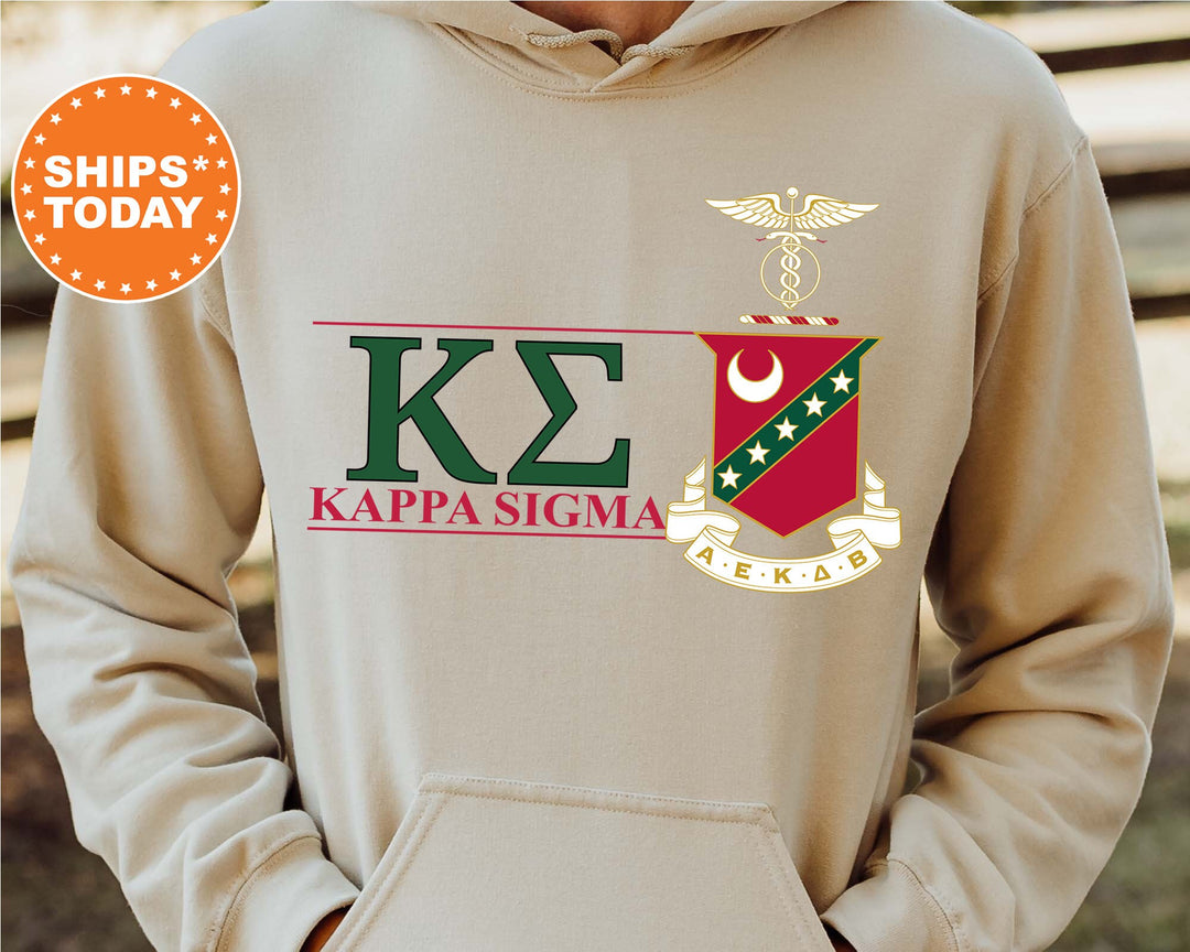 Kappa Sigma Timeless Symbol Fraternity Sweatshirt | Kappa Sig Fraternity Crest Sweatshirt | College Crewneck | Fraternity Gift