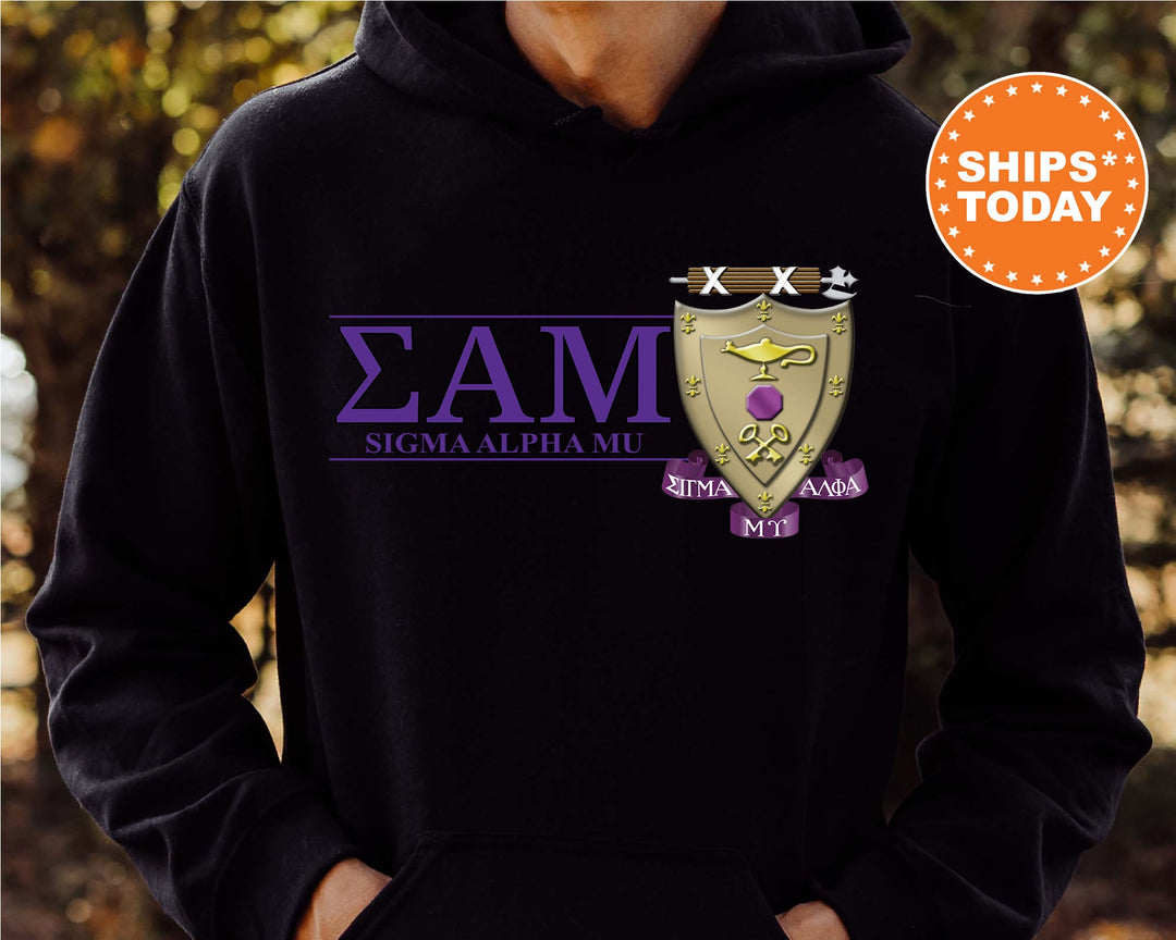 Sigma Alpha Mu Timeless Symbol Fraternity Sweatshirt | Sammy Fraternity Crest Sweatshirt | College Crewneck | Fraternity Gift