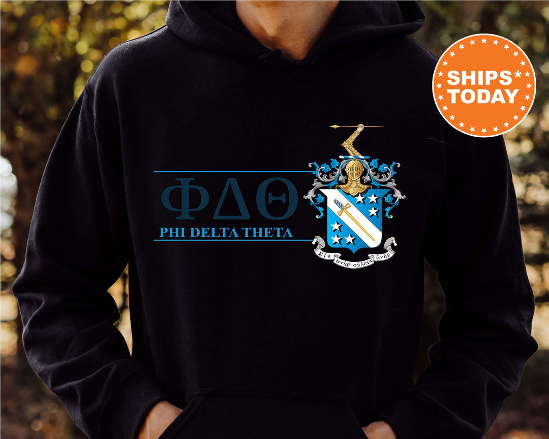 Phi Delta Theta Timeless Symbol Fraternity Sweatshirt | Phi Delt Fraternity Crest Sweatshirt | College Crewneck | Fraternity Gift _ 10055g