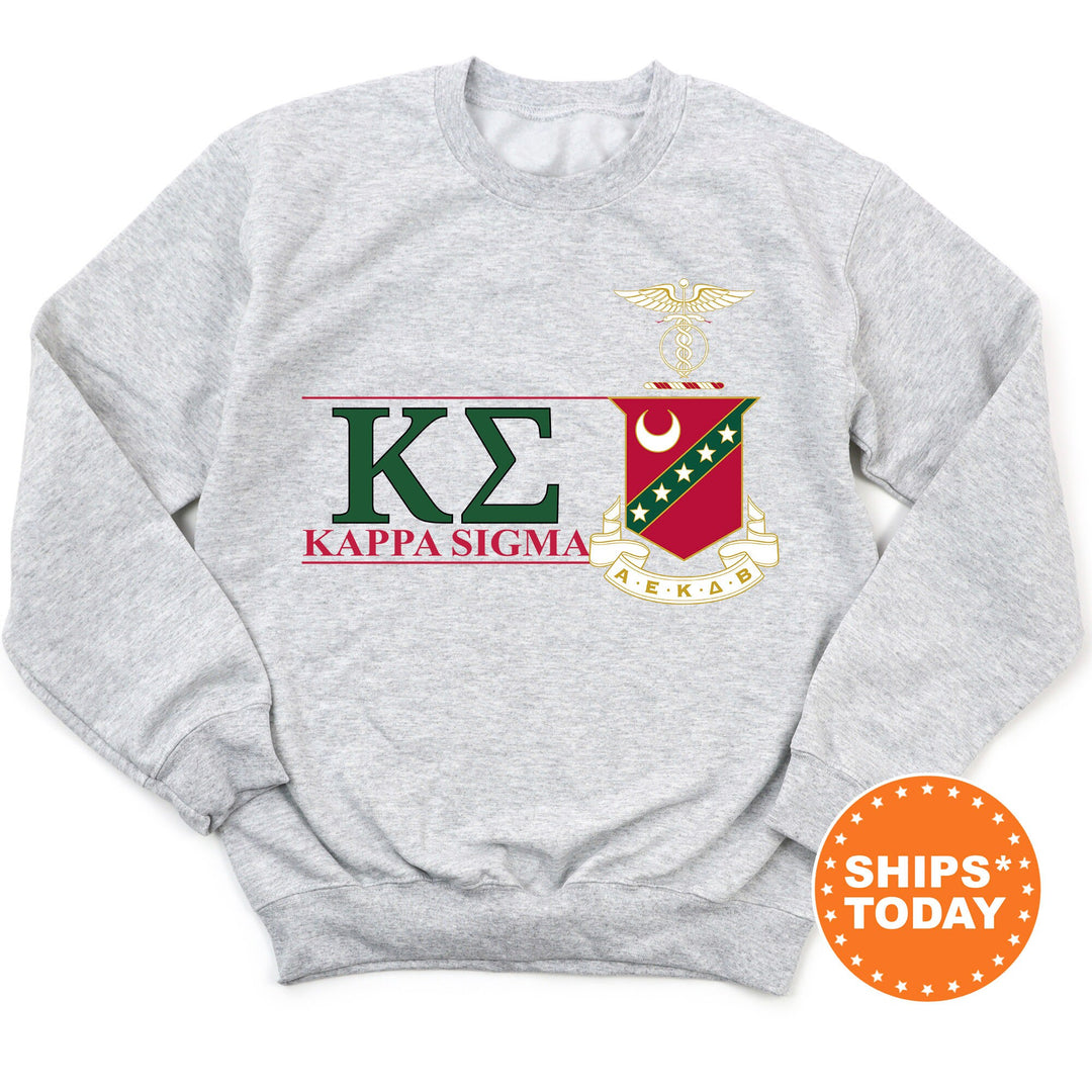 Kappa Sigma Timeless Symbol Fraternity Sweatshirt | Kappa Sig Fraternity Crest Sweatshirt | College Crewneck | Fraternity Gift