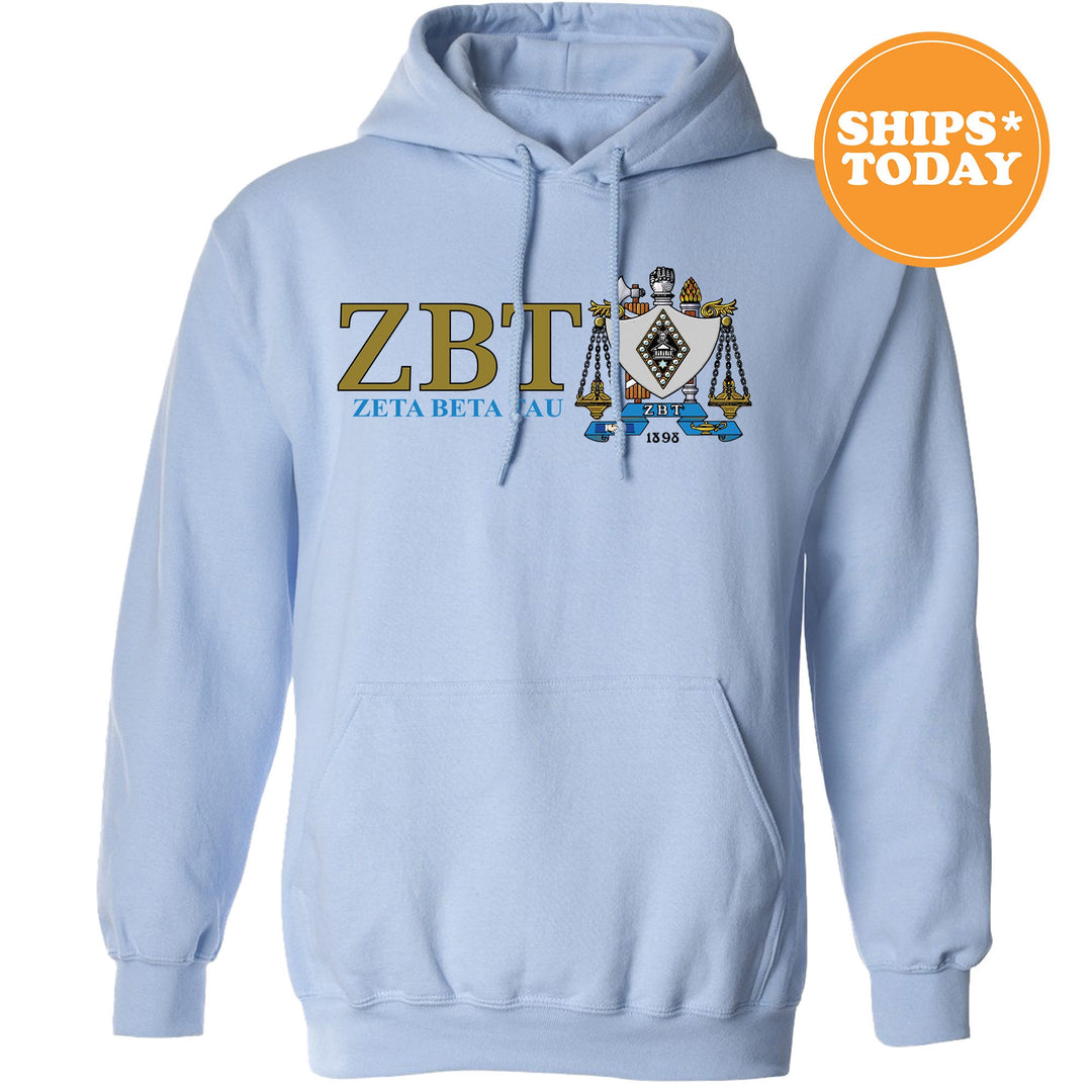 Zeta Beta Tau Timeless Symbol Fraternity Sweatshirt | ZBT Fraternity Crest Sweatshirt | College Crewneck | Fraternity Gift