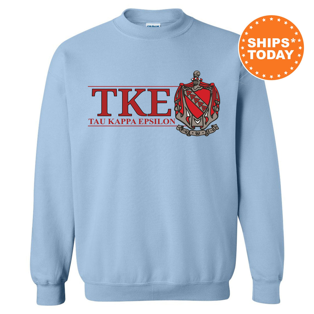 Tau Kappa Epsilon Timeless Symbol Fraternity Sweatshirt | TKE Fraternity Crest Sweatshirt | College Crewneck | TEKE Fraternity Gift _ 10069g