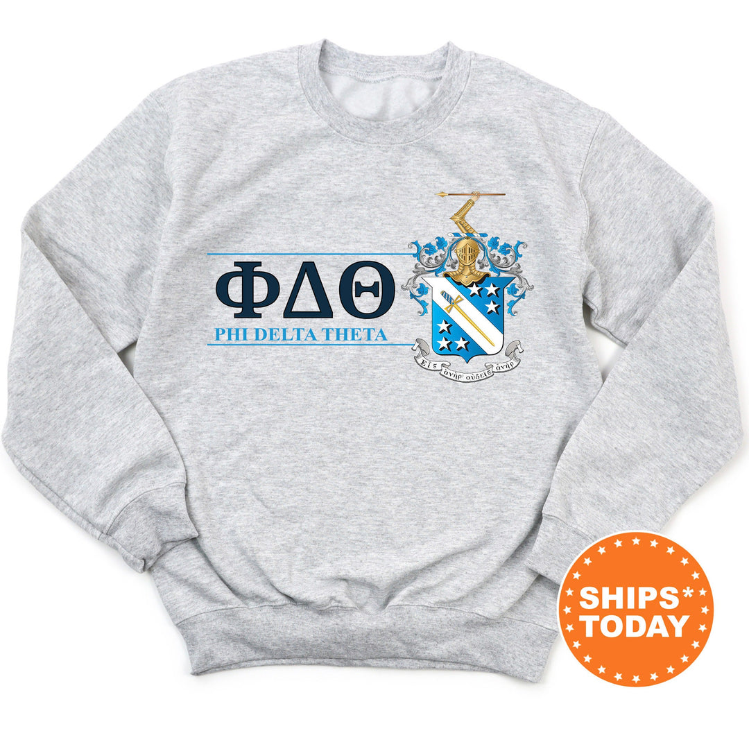 Phi Delta Theta Timeless Symbol Fraternity Sweatshirt | Phi Delt Fraternity Crest Sweatshirt | College Crewneck | Fraternity Gift _ 10055g