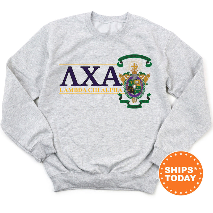 Lambda Chi Alpha Timeless Symbol Fraternity Sweatshirt | Lambda Chi Fraternity Crest Sweatshirt | College Apparel | Fraternity Gift _ 10054g