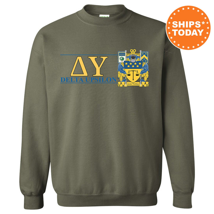 Delta Upsilon Timeless Symbol Fraternity Sweatshirt | DU Fraternity Crest Sweatshirt | College Crewneck | Fraternity Gift
