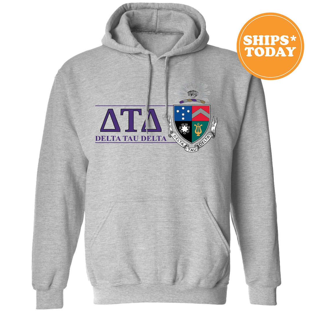 Delta Tau Delta Timeless Symbol Fraternity Sweatshirt | Delt Fraternity Crest Sweatshirt | College Crewneck | DTD Fraternity Gift