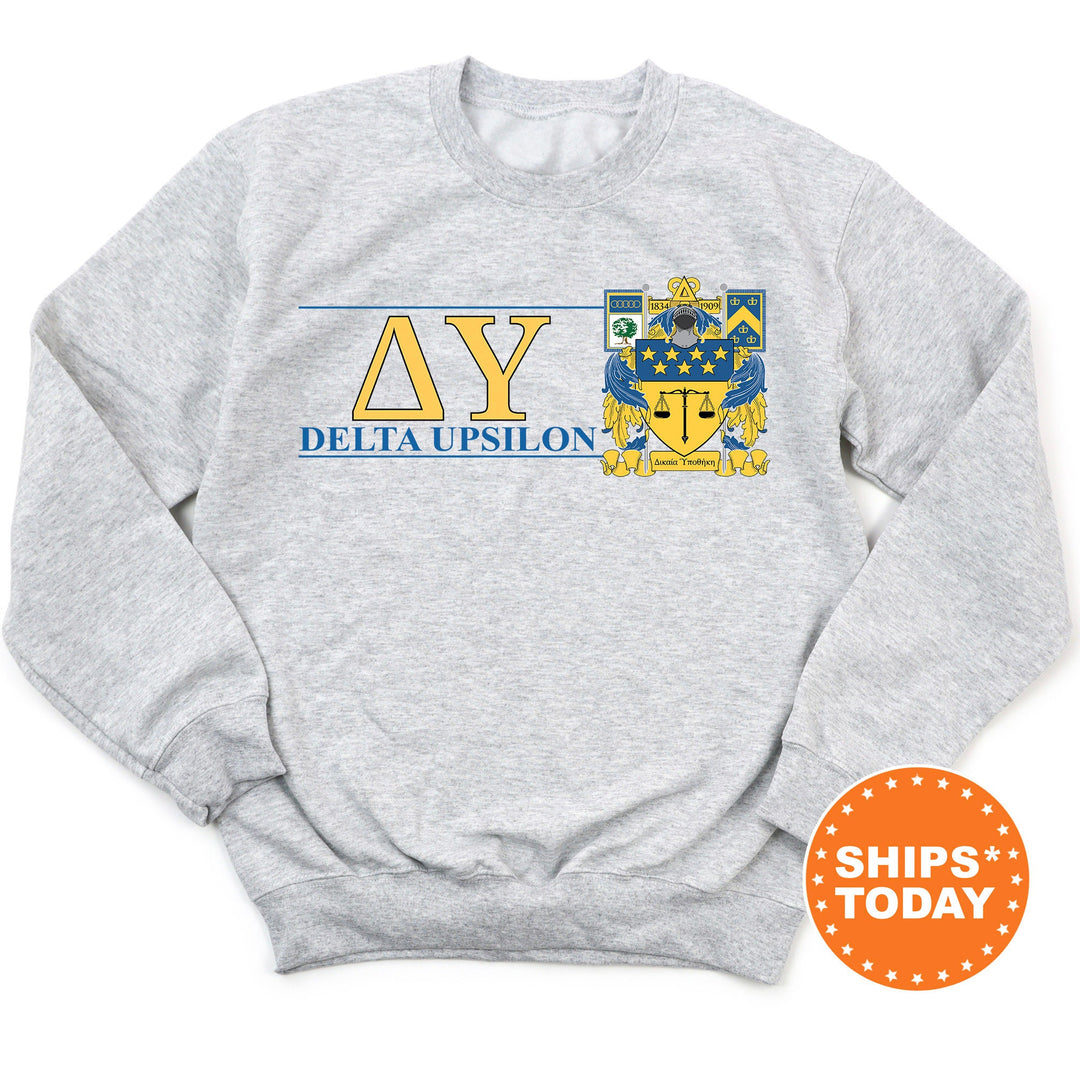 Delta Upsilon Timeless Symbol Fraternity Sweatshirt | DU Fraternity Crest Sweatshirt | College Crewneck | Fraternity Gift