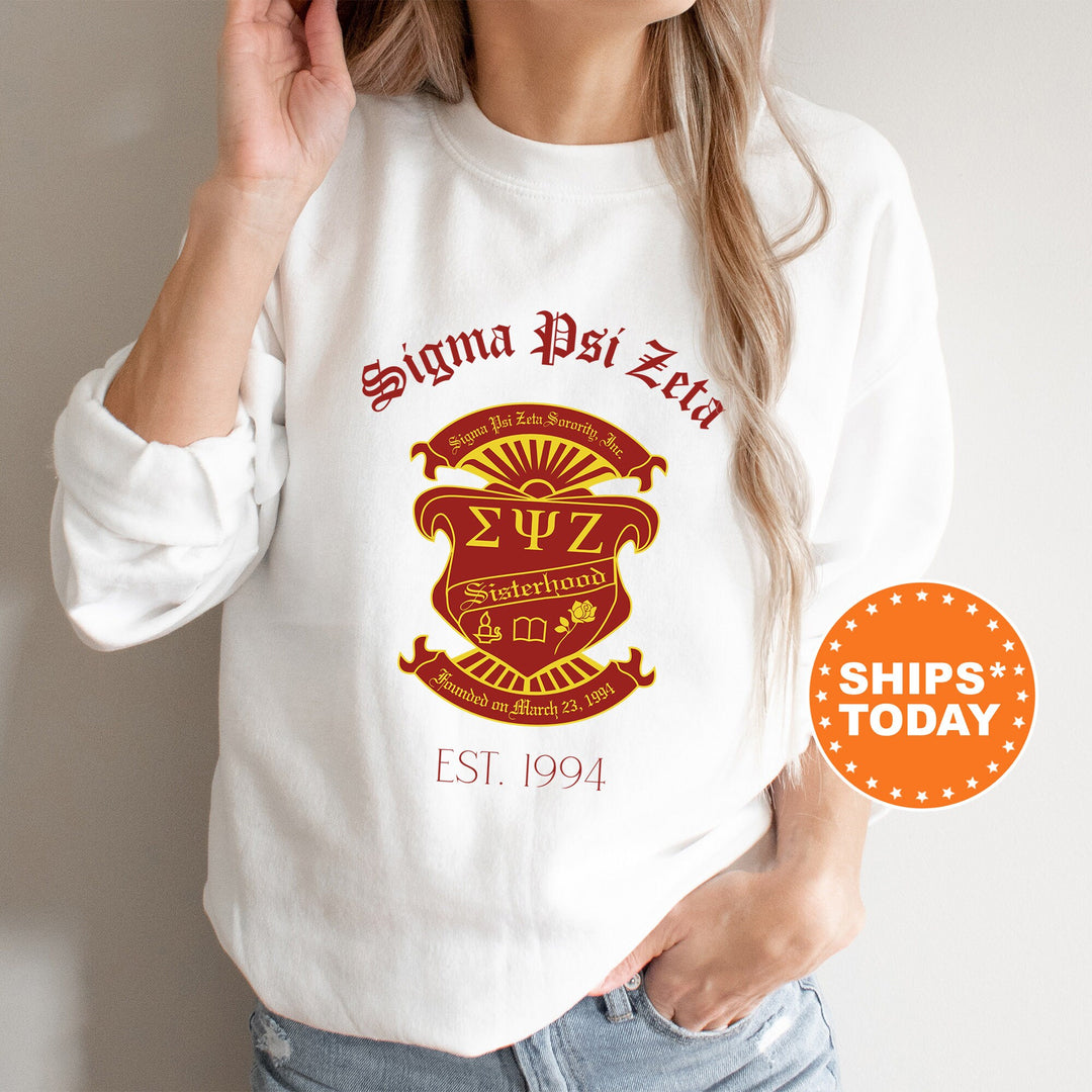 Sigma Psi Zeta Royal Crest Sorority Sweatshirt | Sigma Psi Zeta Sweatshirt | Sigmas Crewneck Sweatshirt | Sorority Gift