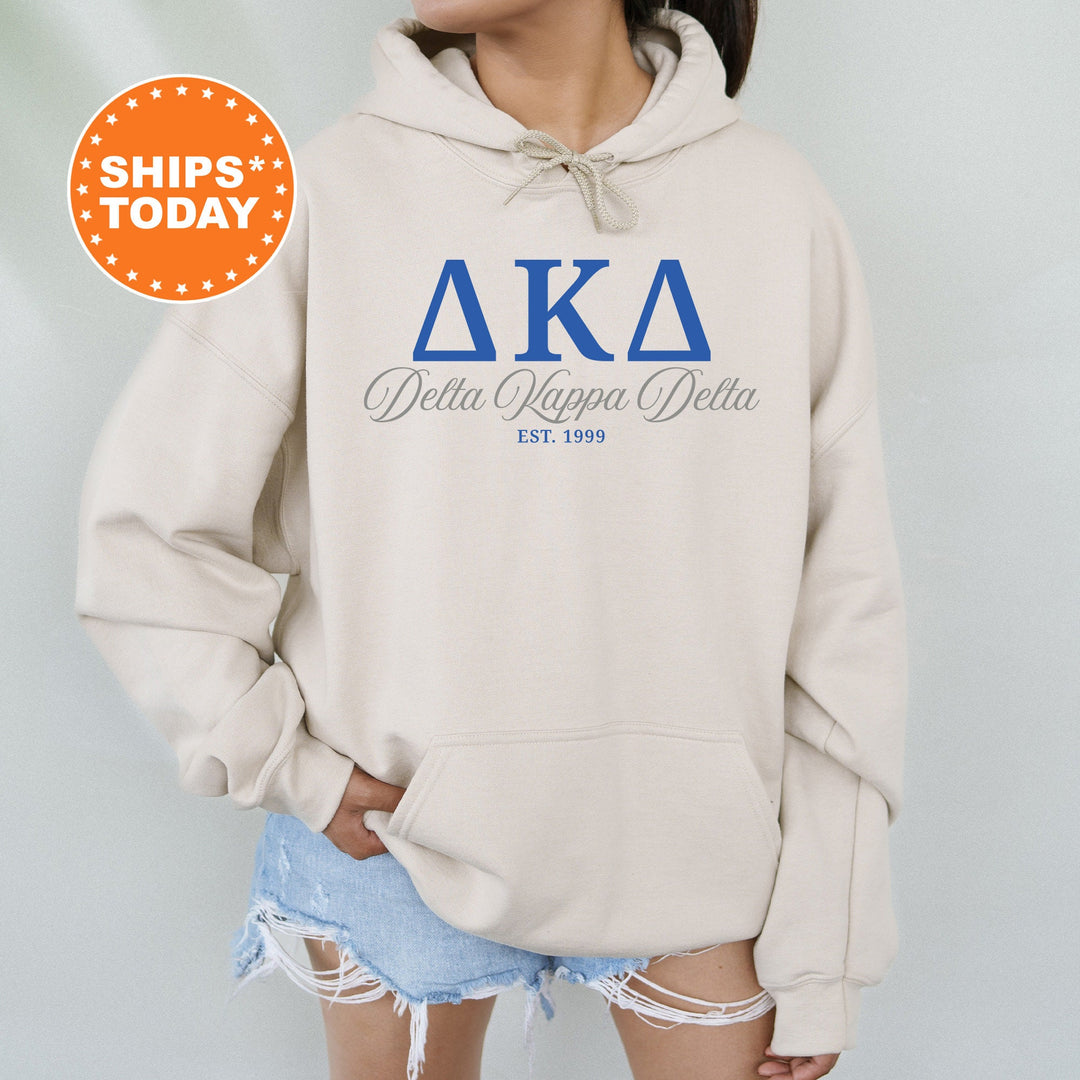 Delta Kappa Delta Script Sisters Sorority Sweatshirt | Delta Kappa Delta Sweatshirt | DKD Greek Letters Crewneck | Sorority Letters _ 14819g