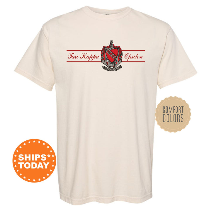 Tau Kappa Epsilon Noble Seal Fraternity T-Shirt | TKE Fraternity Crest Shirt | Rush Pledge Comfort Colors Tee | TEKE Fraternity Gift _ 9805g