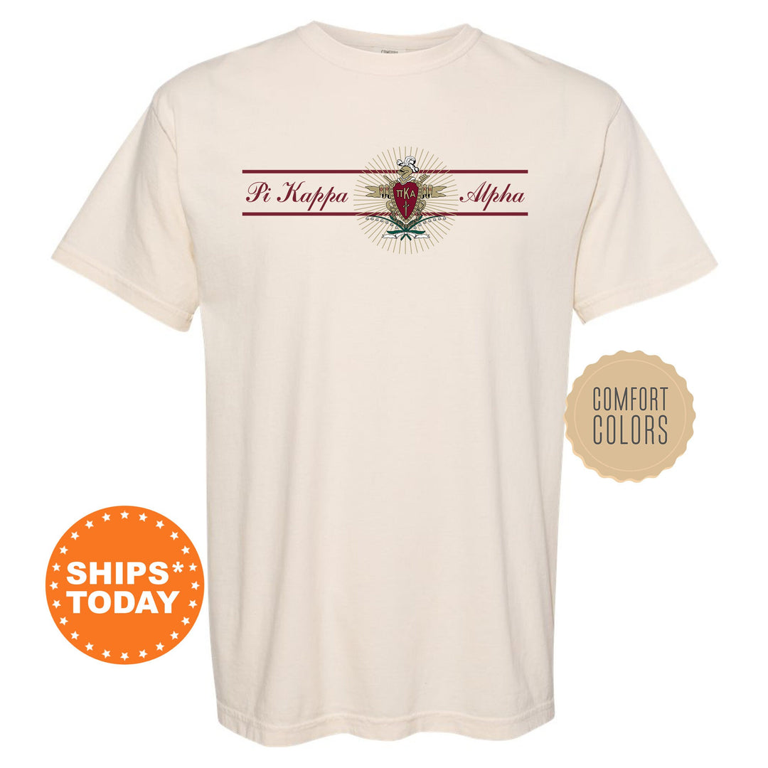 Pi Kappa Alpha Noble Seal Fraternity T-Shirt | PIKE Fraternity Crest Shirt | Rush Pledge Comfort Colors Tee | Fraternity Gift _ 9796g