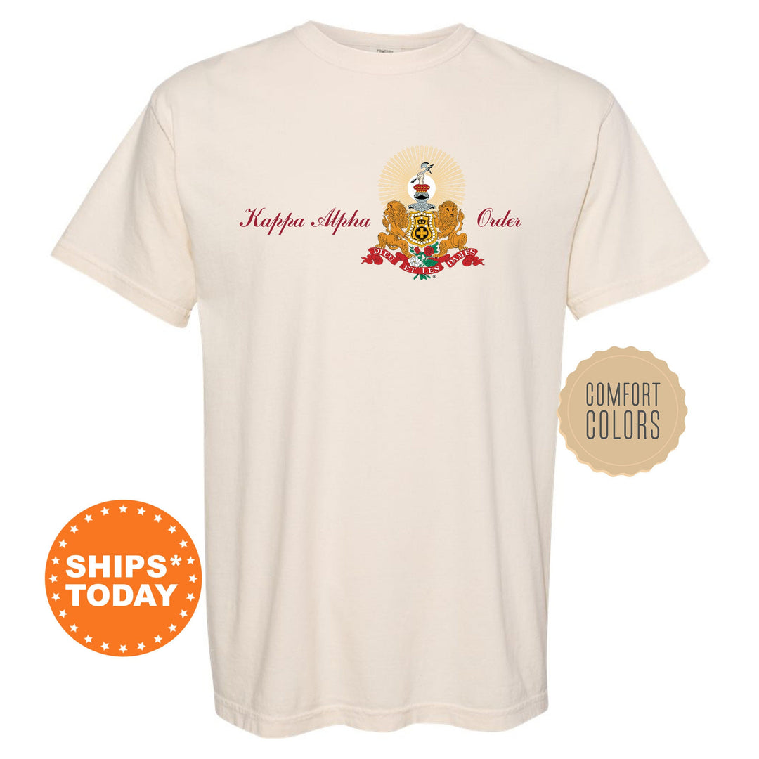 Kappa Alpha Order Noble Seal Fraternity T-Shirt | Kappa Alpha Fraternity Crest Shirt | Comfort Colors Tee | KA Fraternity Gift _ 9788g