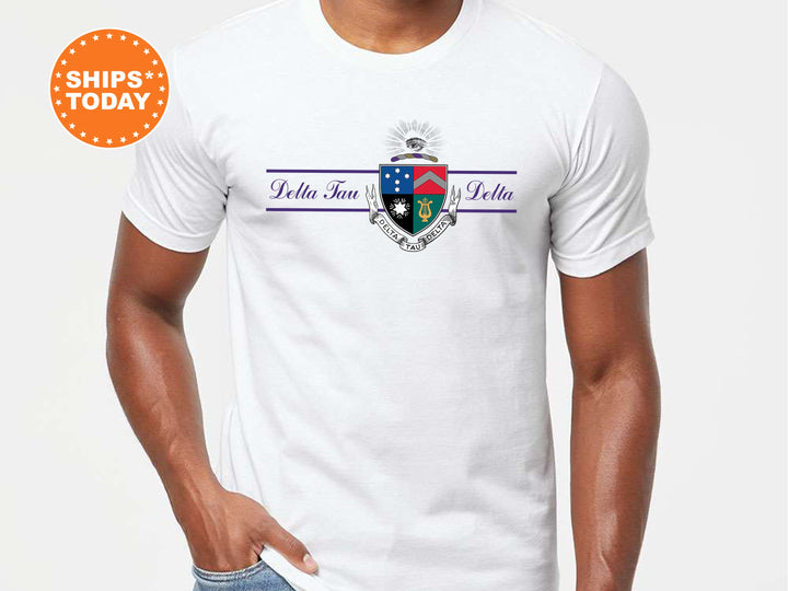 Delta Tau Delta Noble Seal Fraternity T-Shirt | Delt Fraternity Crest Shirt | Rush Pledge Comfort Colors Tee | DTD Fraternity Gift _ 9786g