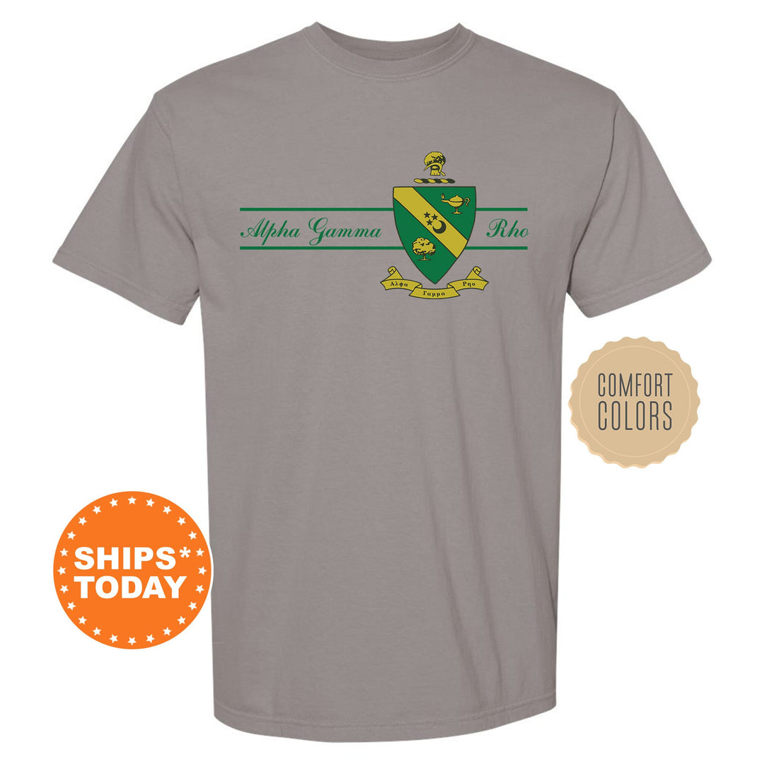 Alpha Gamma Rho Noble Seal Fraternity T-Shirt | AGR Fraternity Crest Shirt | Rush Pledge Comfort Colors Tee | Fraternity Gift _ 9779g