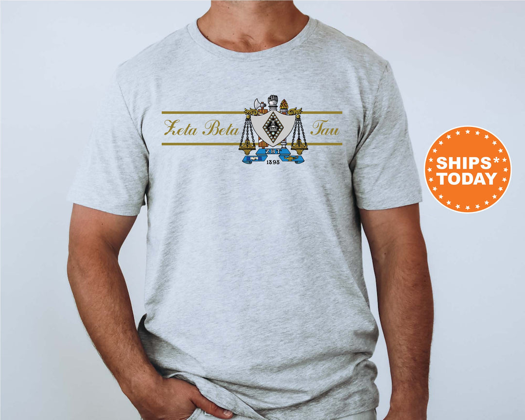 Zeta Beta Tau Noble Seal Fraternity T-Shirt | ZBT Fraternity Crest Shirt | Rush Pledge Comfort Colors Tee | Fraternity Gift _ 9807g