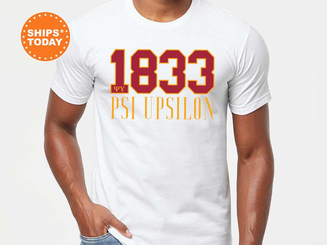 Psi Upsilon Greek Bond Fraternity T-Shirt | Psi U Shirt | Comfort Colors Tee | Fraternity Gift | College Greek Apparel _ 15563g