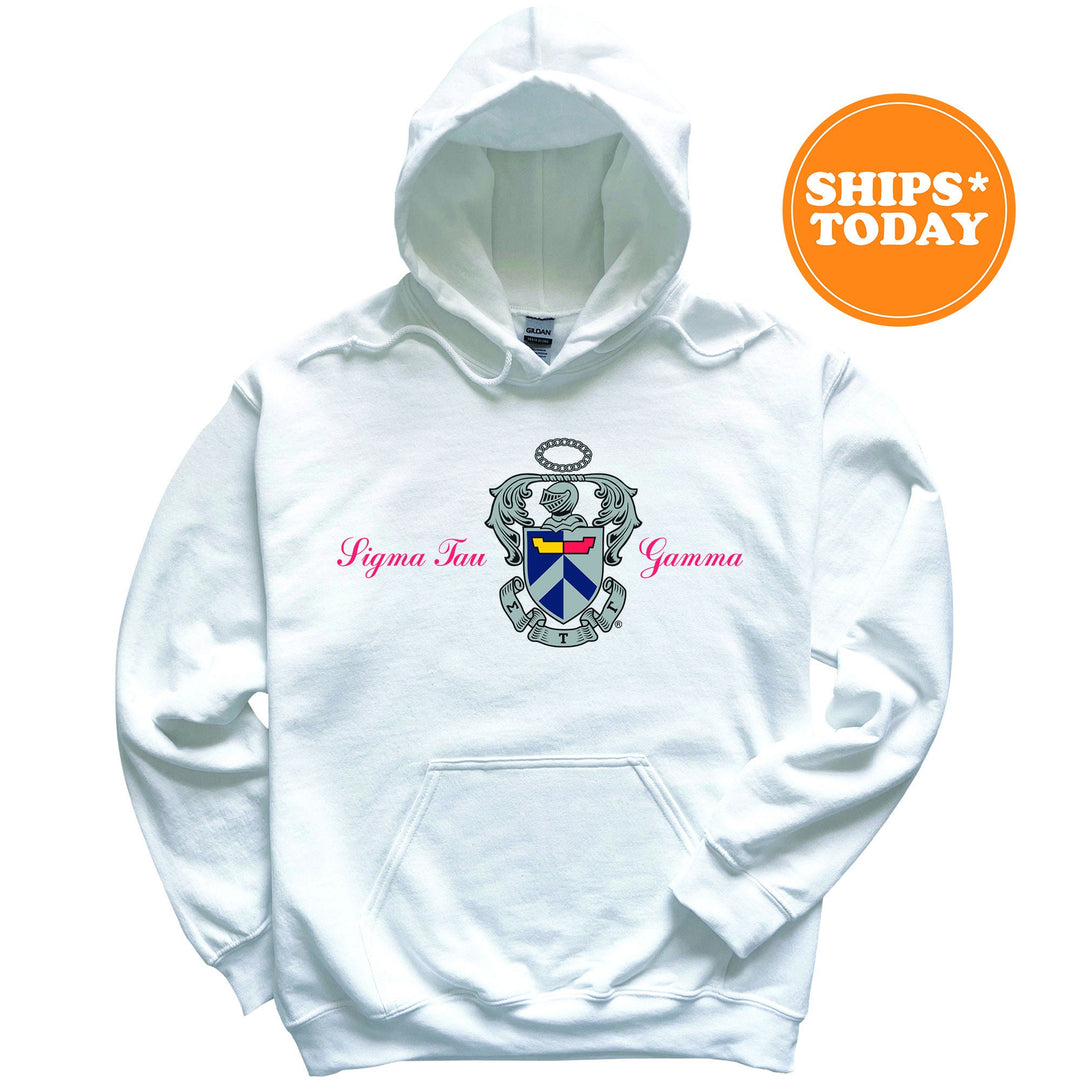 Sigma Tau Gamma Noble Seal Fraternity Sweatshirt | Sig Tau Fraternity Crest | Rush Pledge Gift | College Crewneck | Greek Apparel _ 9804g