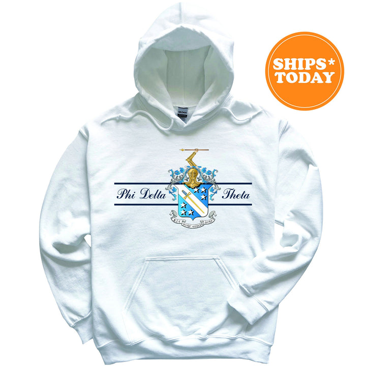 Phi Delta Theta Noble Seal Fraternity Sweatshirt | Phi Delt Fraternity Crest | Rush Pledge Gift | College Crewneck | Greek Apparel _ 9791g