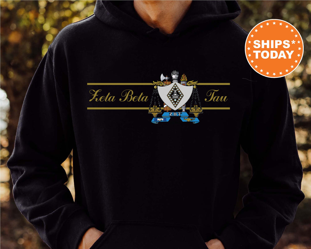 Zeta Beta Tau Noble Seal Fraternity Sweatshirt | ZBT Fraternity Crest | Rush Pledge Gift | College Crewneck | Greek Apparel _ 9807g