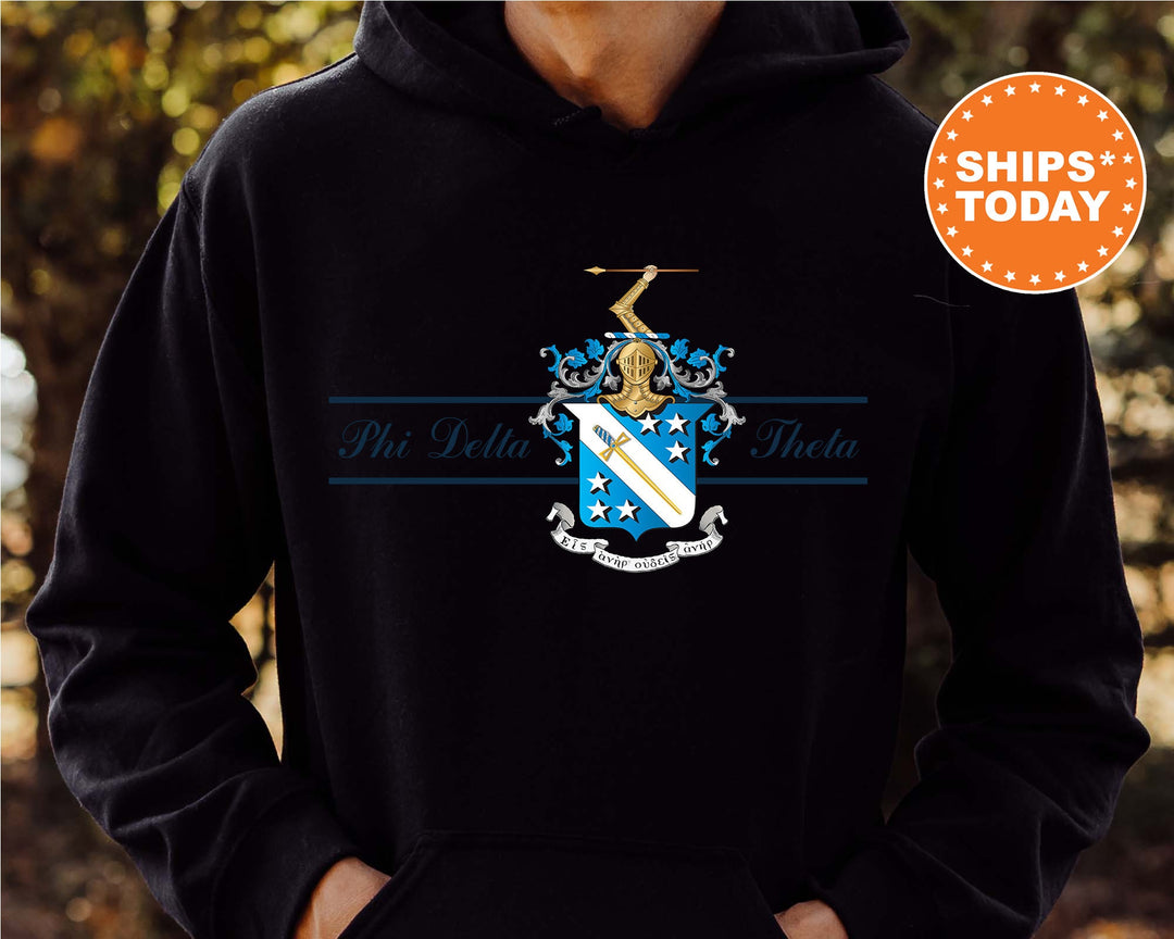 Phi Delta Theta Noble Seal Fraternity Sweatshirt | Phi Delt Fraternity Crest | Rush Pledge Gift | College Crewneck | Greek Apparel _ 9791g