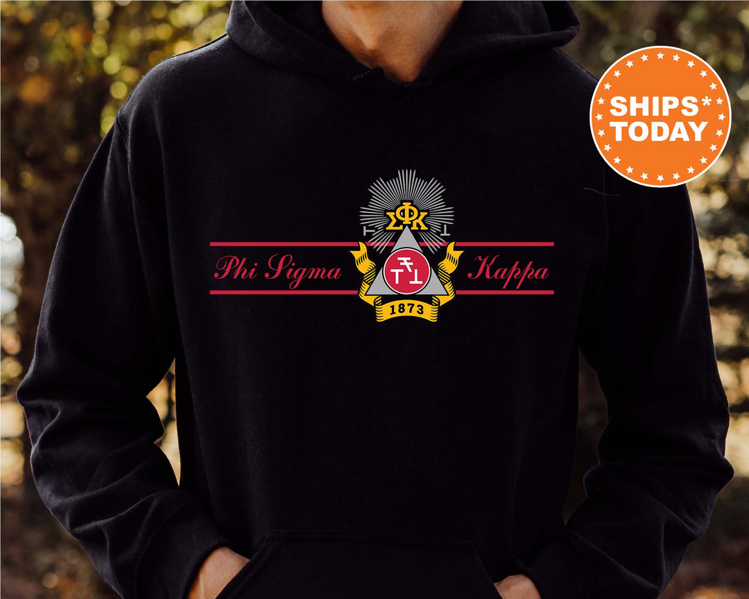 Phi Sigma Kappa Noble Seal Fraternity Sweatshirt | Phi Sig Fraternity Crest | Rush Pledge Gift | College Crewneck | Greek Apparel _ 9795g