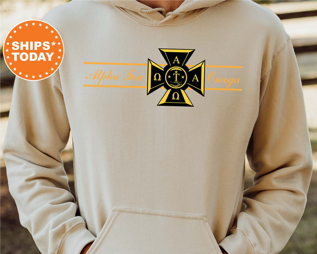 Alpha Tau Omega Noble Seal Fraternity Sweatshirt | ATO Fraternity Crest | Rush Pledge Gift | College Crewneck | Greek Apparel _ 9781g