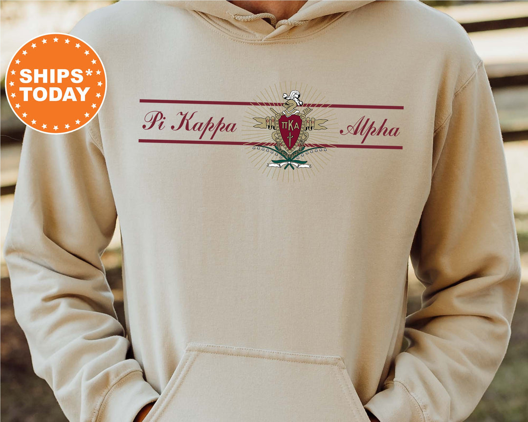 Pi Kappa Alpha Noble Seal Fraternity Sweatshirt | PIKE Fraternity Crest | Rush Pledge Gift | College Crewneck | Greek Apparel _ 9796g